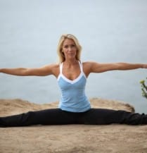 beach workout splits stretch yoga