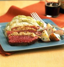 st pats day corned beef and cabbage