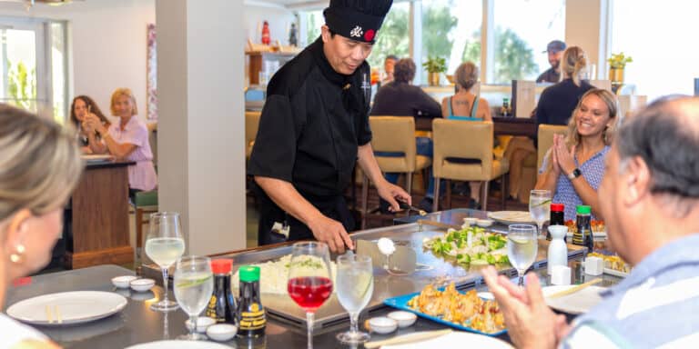 shima steak and sushi at flat top hibachi table v2