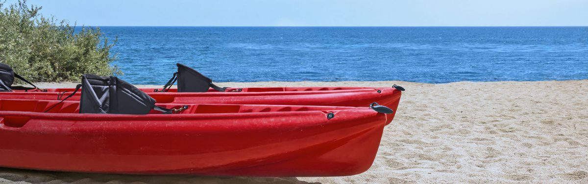 complimentary kayaks on beach at sundial resort sanibel island