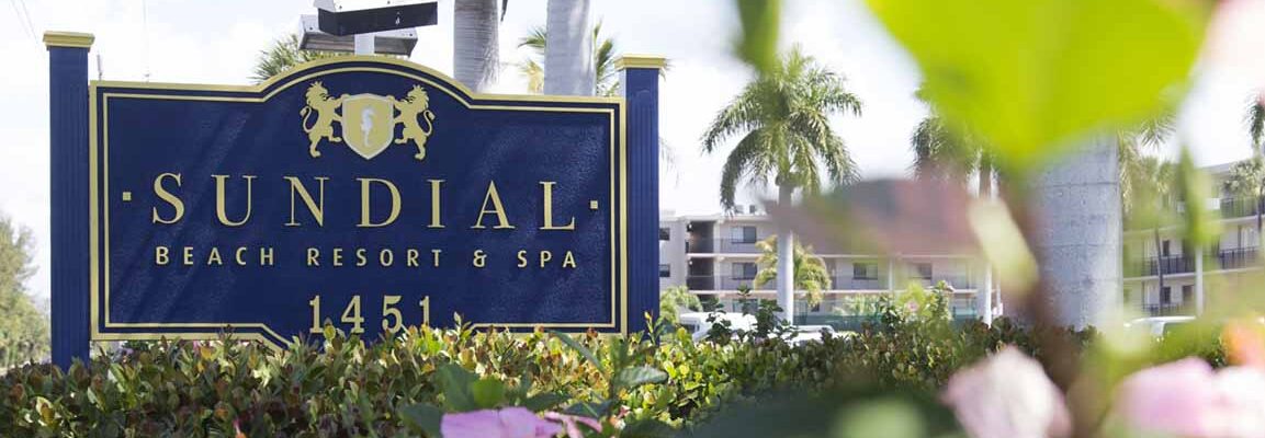 Sundial Beach Resort & Spa welcome sign sanibel island