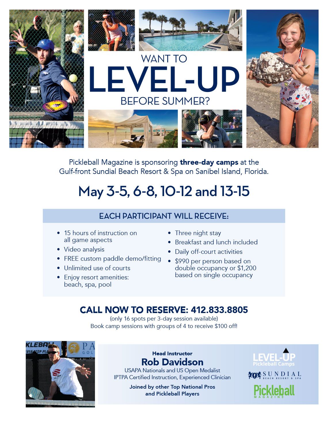 Pickleball Three-day Camps Flyer
