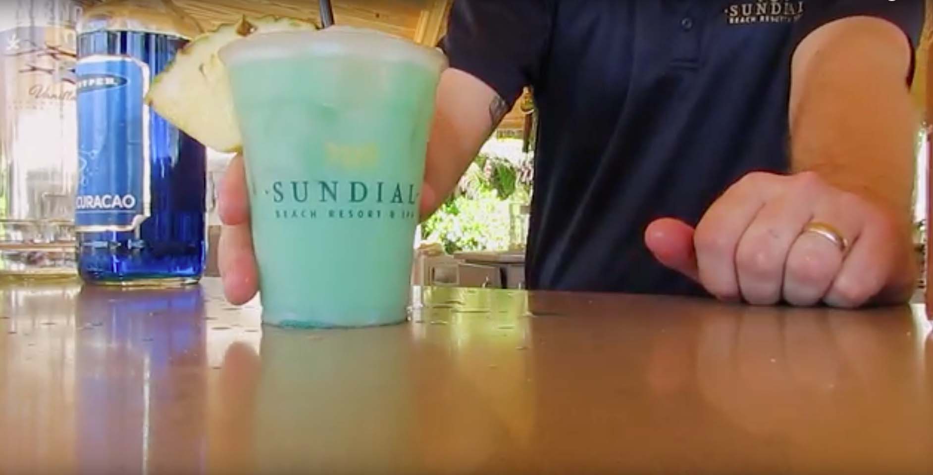 How to Make Sundial's Blue Wave Cocktail Sundial Beach Resort & Spa