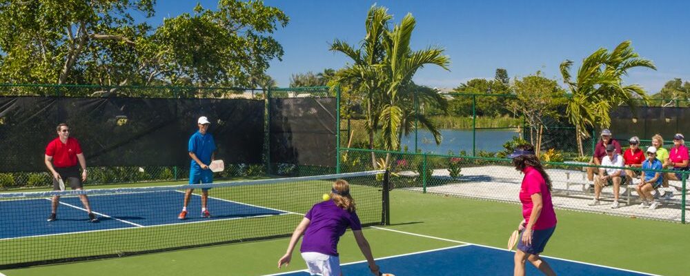 pickleball doubles at sundial resort sanibel island courts
