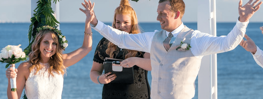 kacy and brian wedding sundial 2017 bride groom altar i do
