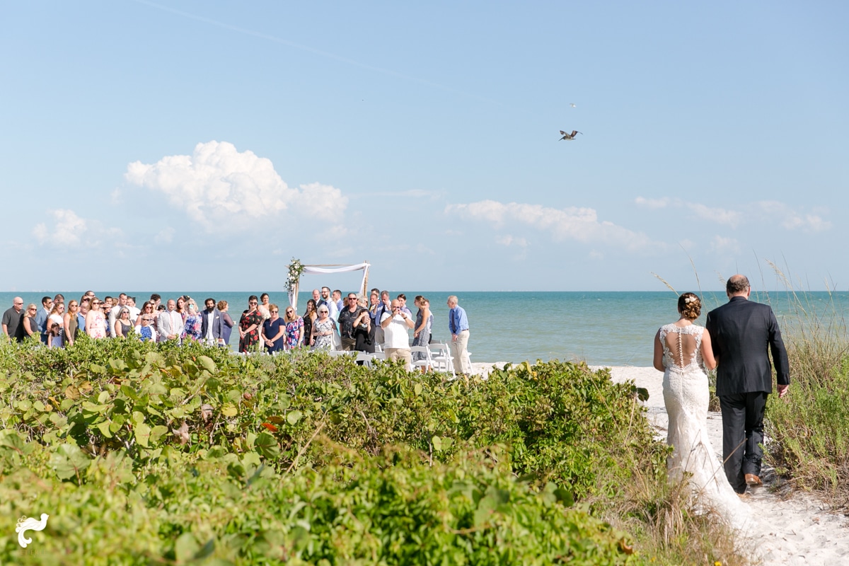 outdoor beach wedding ceremony sanibel island florida