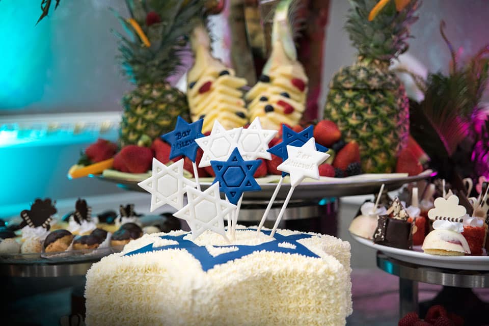 bar mitzvah parties cake and snacks event venue