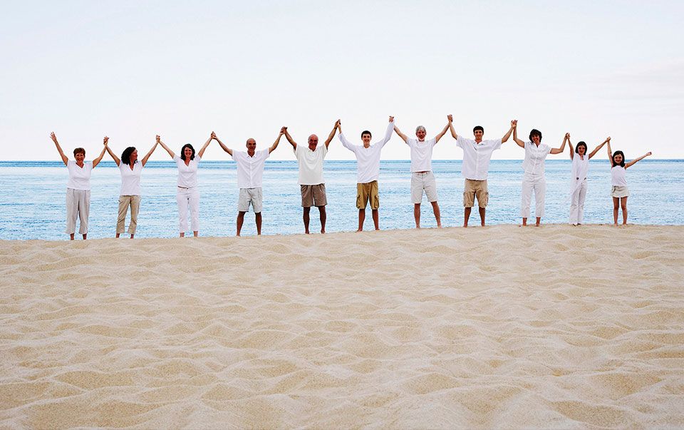 family photo beach sanibel sundial portrait