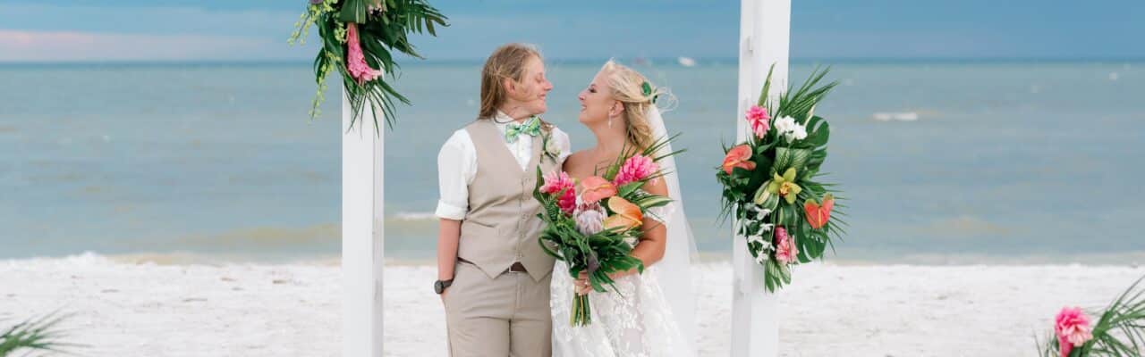 nikki and taylor wedding on the beach 2020 sundial sanibel complete weddings photography