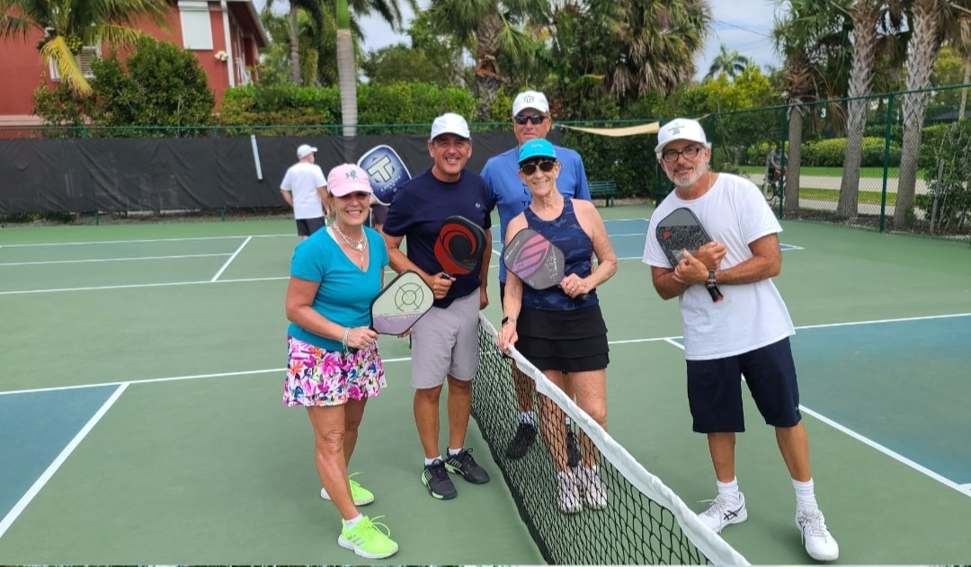 pickleball pro peter redpath with campers sundial sanibel