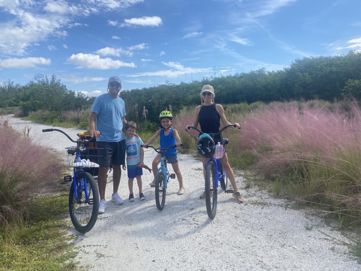 family on bikes sundial complimentary sanibel island
