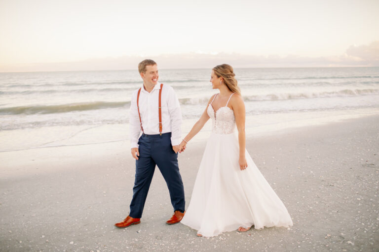 sam and matt wedding beach couple portrait sundial sanibel 2022