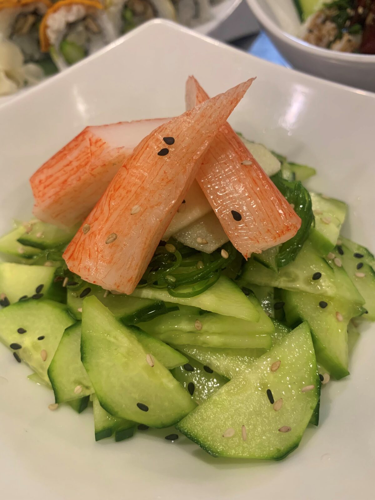 sundial shima restaurant cucumber salad