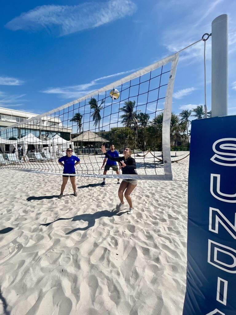 beach volleyball at sundial resort