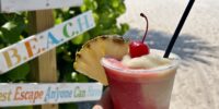 miami vice frozen tropical cocktail at sundial resort sanibel island by sign CROP