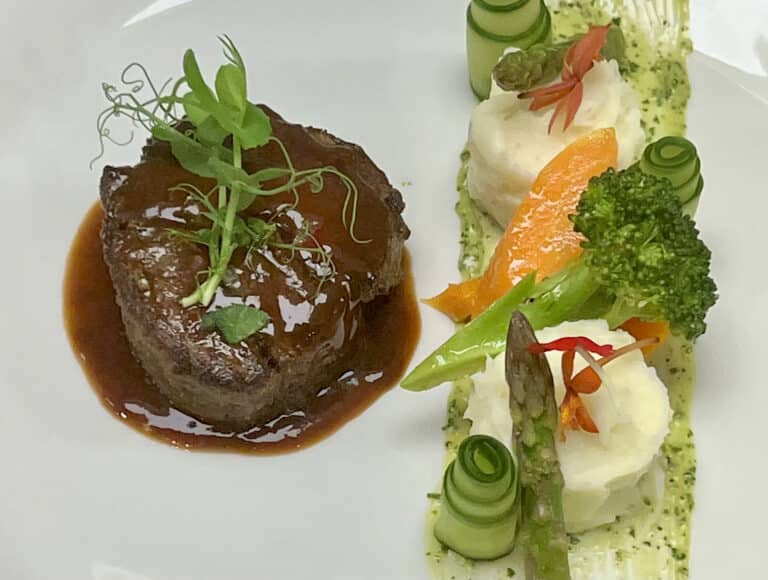 filet entree from captain's catch sundial resort