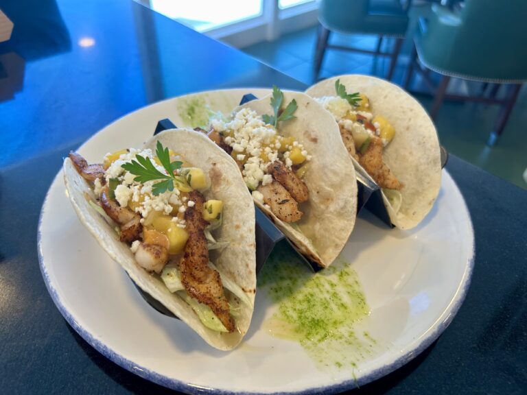 blackened grouper fish tacos turtle's tiki bar sundial resort v3