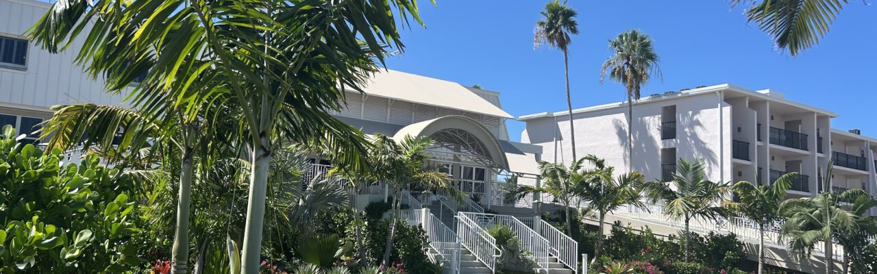 sundial resort center from land side entrance
