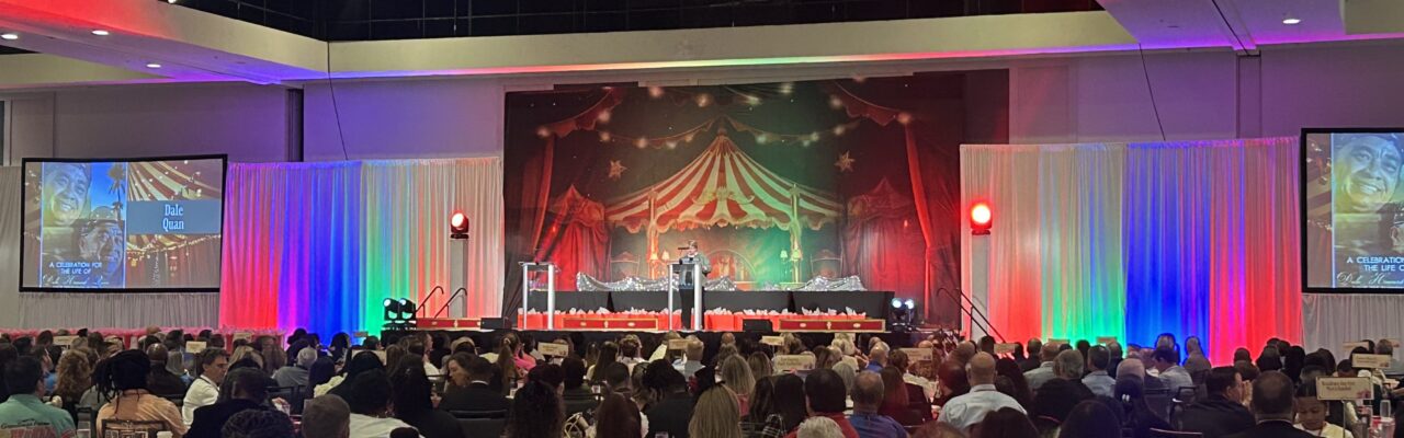 2025 E Awards for Lee County CVB stage set up 2