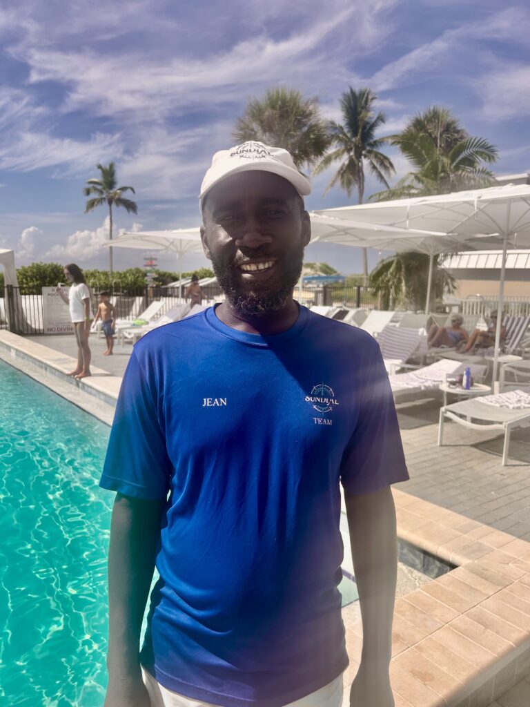 Since 2007, Jean has been a beloved face in our Recreation Department. His day starts at 5:30 AM with the heavy lifting of setting up our beach cabanas, kayaks, and paddleboards—ensuring every guest has a perfect start to their day.