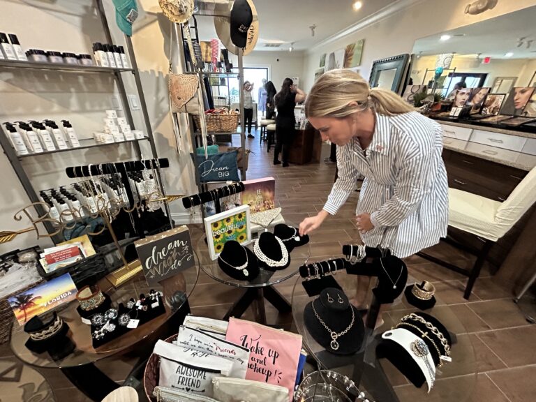 Kay Casperson Lifestyle Spa & Boutique at Sundial woman shopping jewelry and accessories