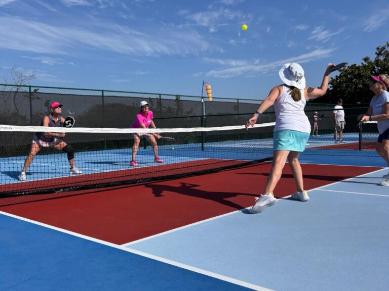 adults playing pickleball at sundial resort sanibel