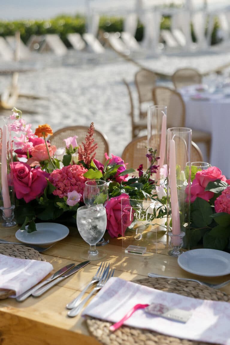 Maddie Briggs Photography crosby wedding at sundial table set up centerpiece