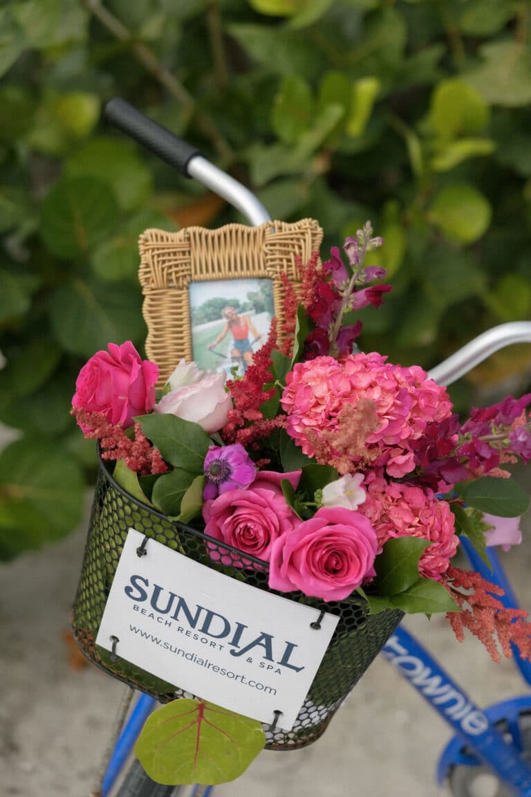Maddie Briggs Photography crosby wedding at sundial with memorial bike display