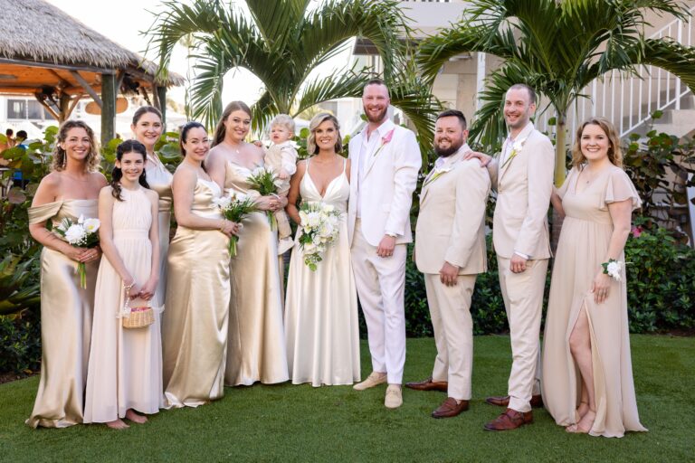 Austin and Kelsey’s wedding photo by Complete Wedding and Events Fort Myers wedding party on garden