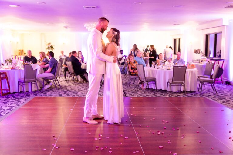 Austin and Kelsey’s wedding photo by Complete Wedding and Events Fort Myers wedding reception ballroom first dance