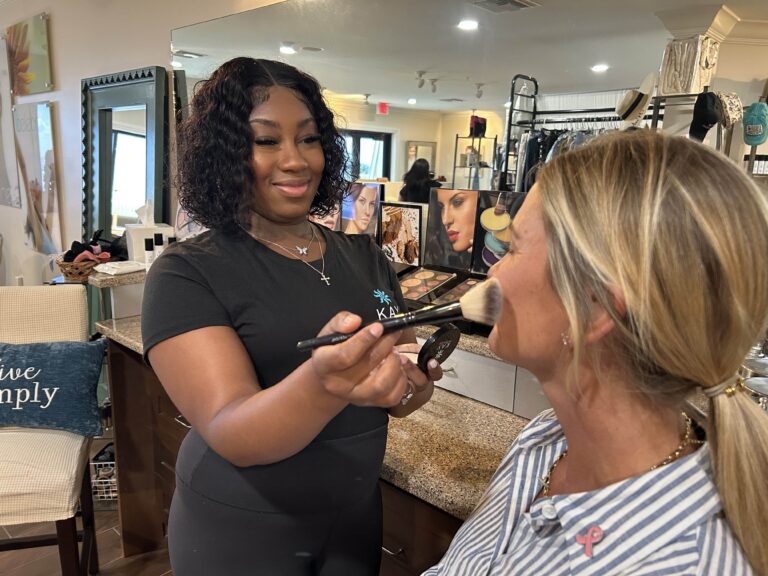 make up and beautfy services available at Sundial’s full service kay casperson spa