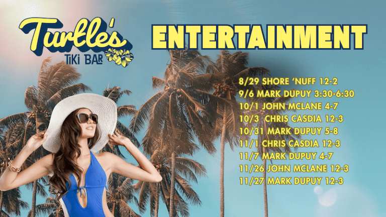 live music at turtle’s tiki bar august – november 2026
