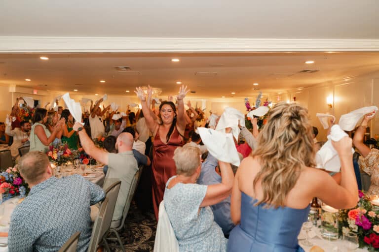 hannah and joey wedding by waking dreams films sundial resort sanibel island reception in ballroom