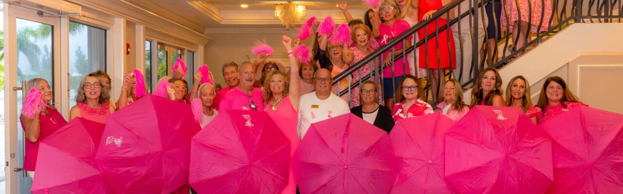 group photo at first little pink dress event with sancap pink foundation
